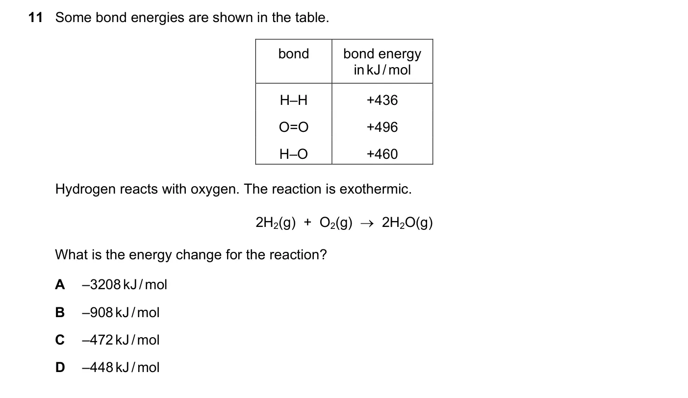 Question 11, November 2017, 0620 Paper 23