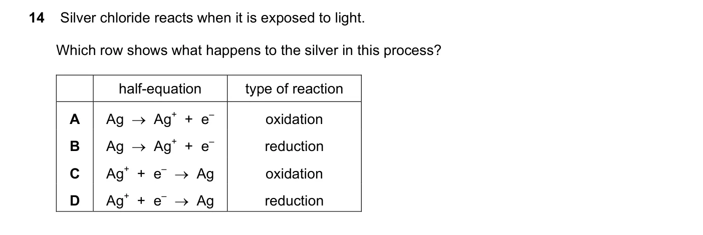 Question 14, November 2017, 0620 Paper 23