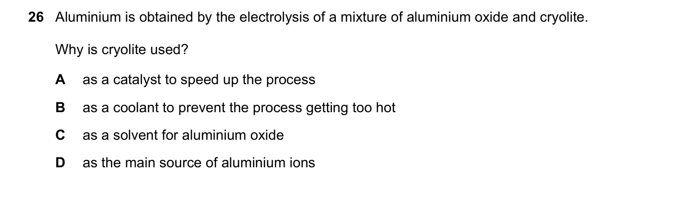 Question 26, November 2017, 0620 Paper 23