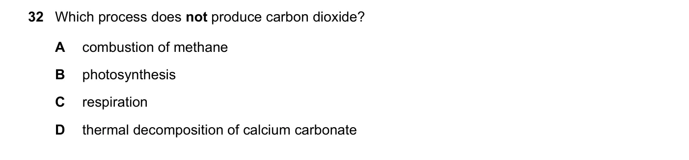 Question 32, November 2017, 0620 Paper 23