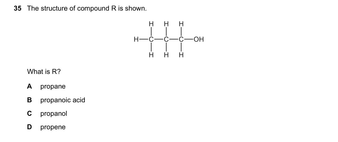 Question 35, November 2017, 0620 Paper 23