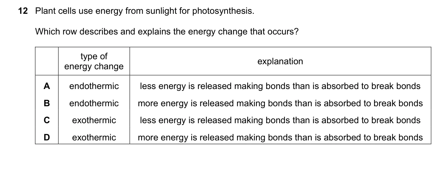 Question 12, June 2018, 0620 Paper 21