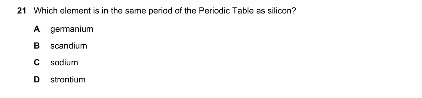Question 21, June 2018, 0620 Paper 21
