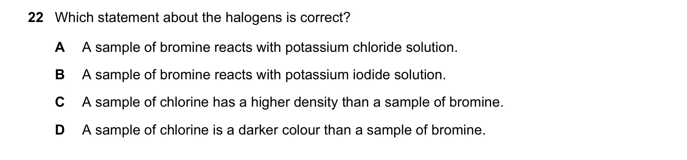 Question 22, June 2018, 0620 Paper 21