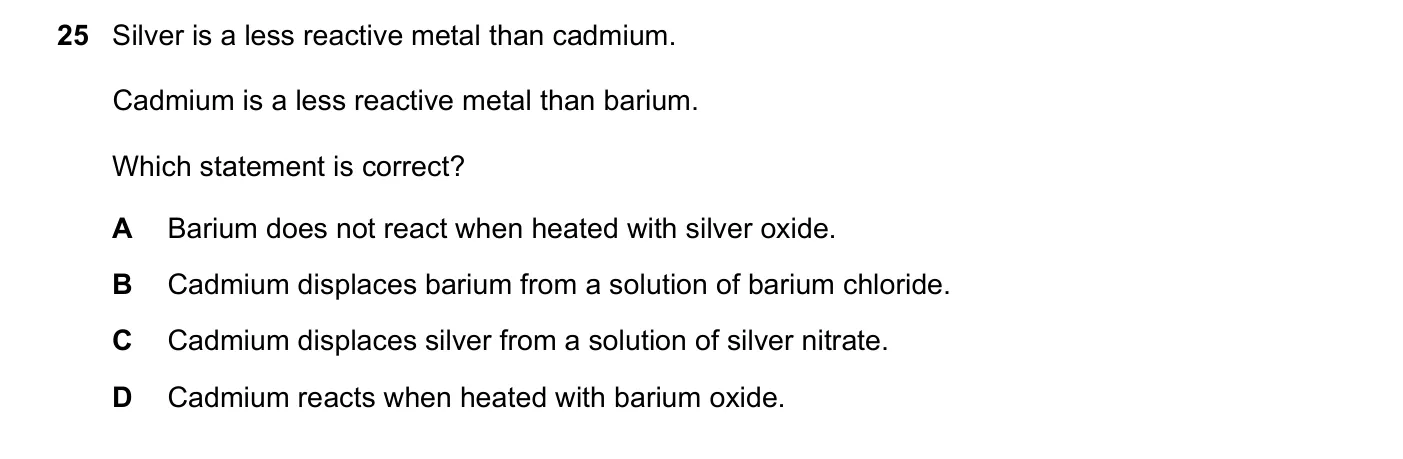 Question 25, June 2018, 0620 Paper 21