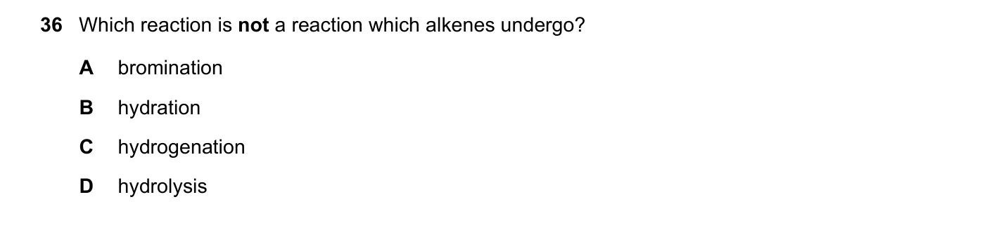 Question 36, June 2018, 0620 Paper 21