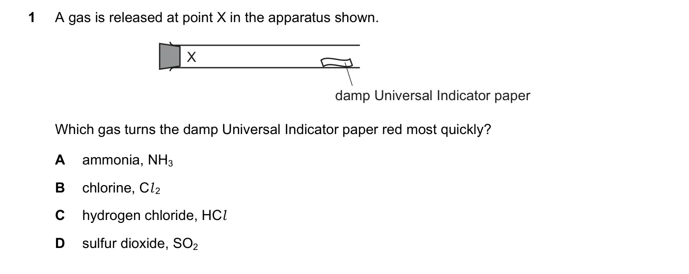 Question 1, June 2018, 0620 Paper 22