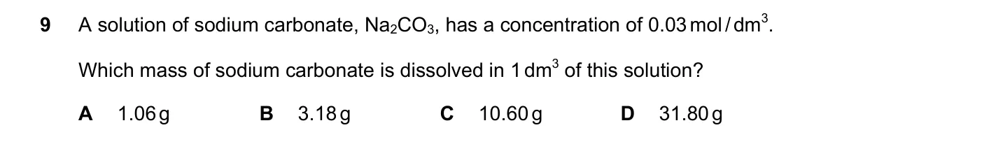 Question 9, June 2018, 0620 Paper 22