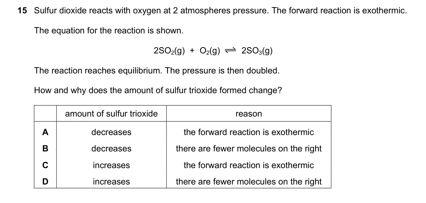 Question 15, June 2018, 0620 Paper 22