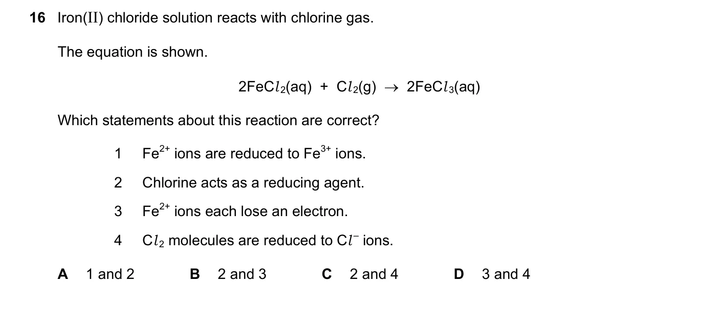 Question 16, June 2018, 0620 Paper 22