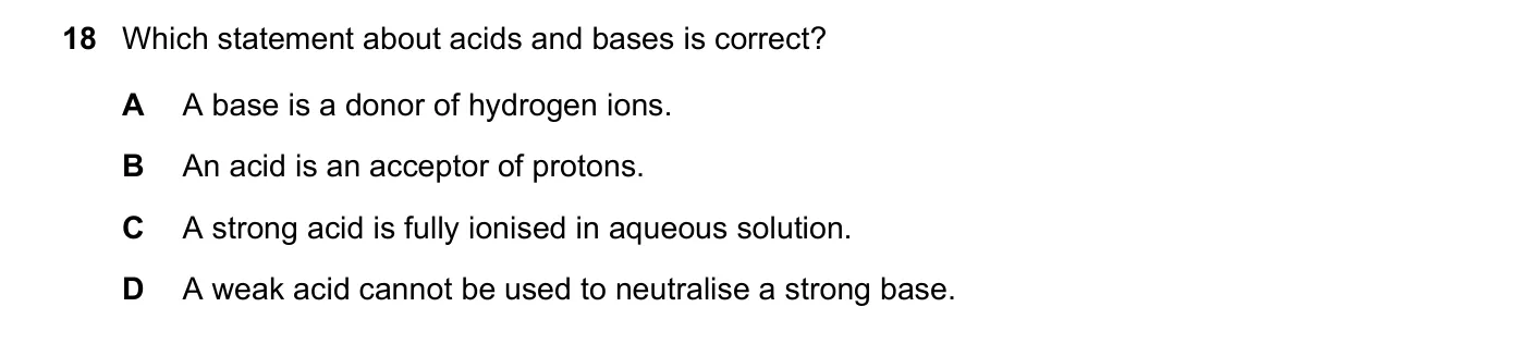 Question 18, June 2018, 0620 Paper 22
