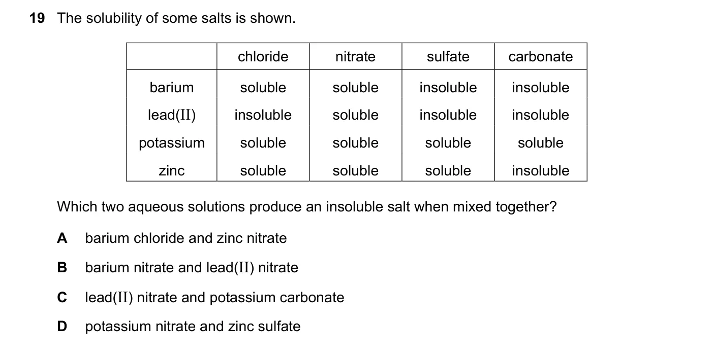 Question 19, June 2018, 0620 Paper 22