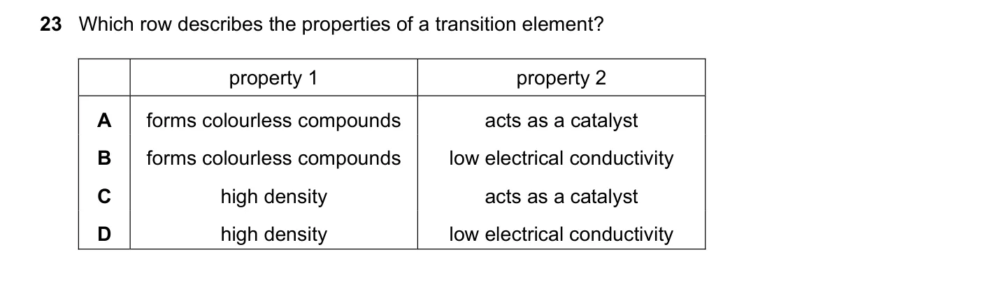 Question 23, June 2018, 0620 Paper 22