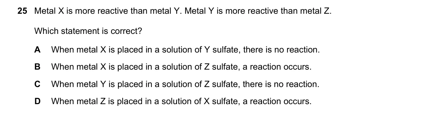 Question 25, June 2018, 0620 Paper 22