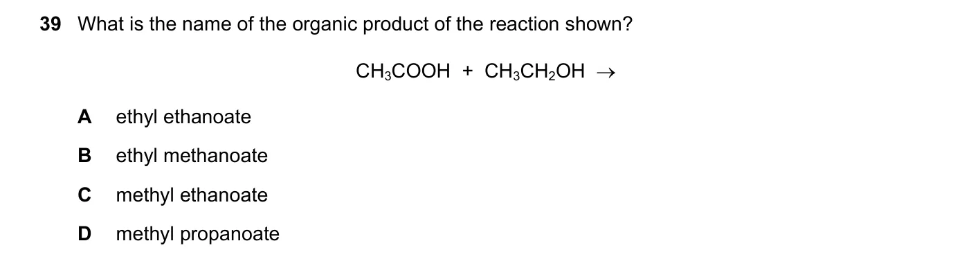 Question 39, June 2018, 0620 Paper 22