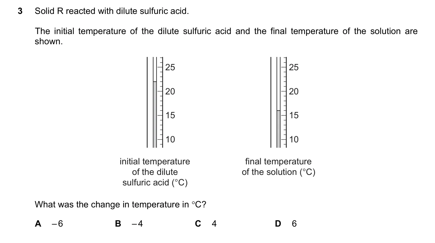 Question 3, June 2018, 0620 Paper 23
