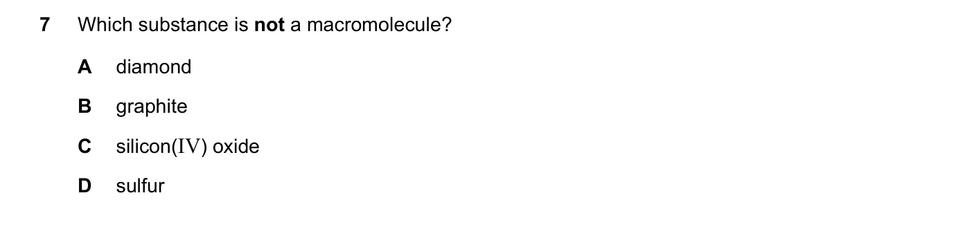 Question 7, June 2018, 0620 Paper 23