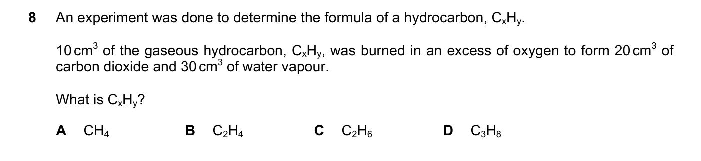 Question 8, June 2018, 0620 Paper 23