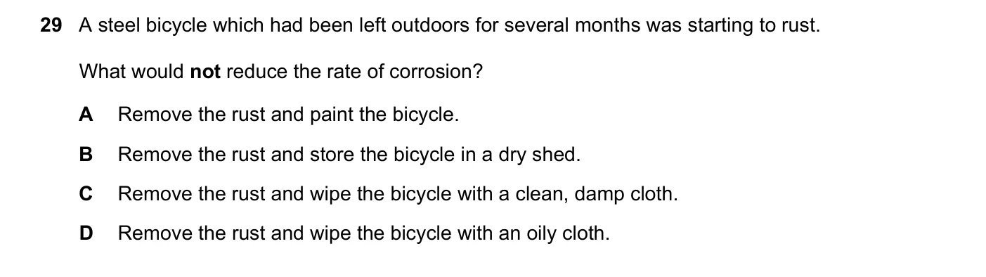 Question 29, June 2018, 0620 Paper 23