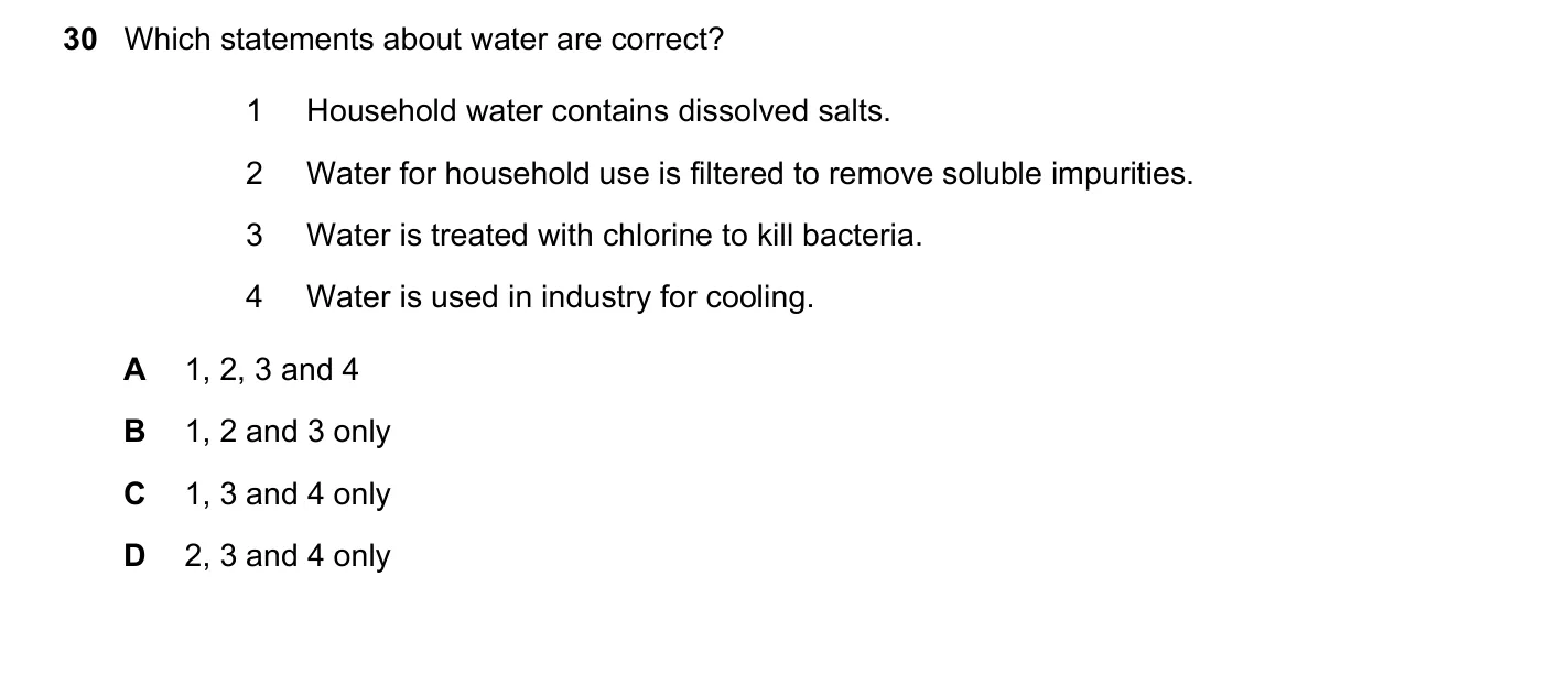 Question 30, June 2018, 0620 Paper 23