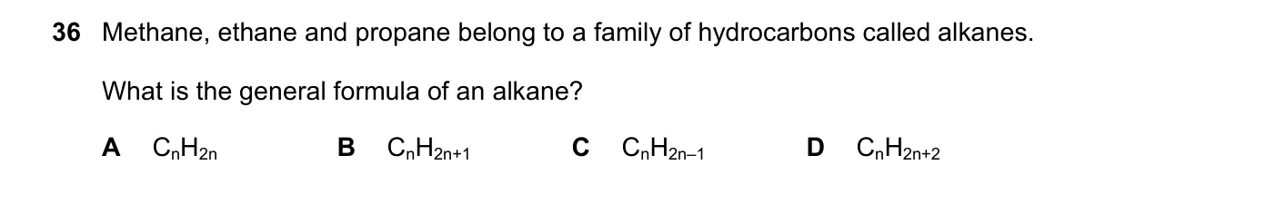 Question 36, June 2018, 0620 Paper 23