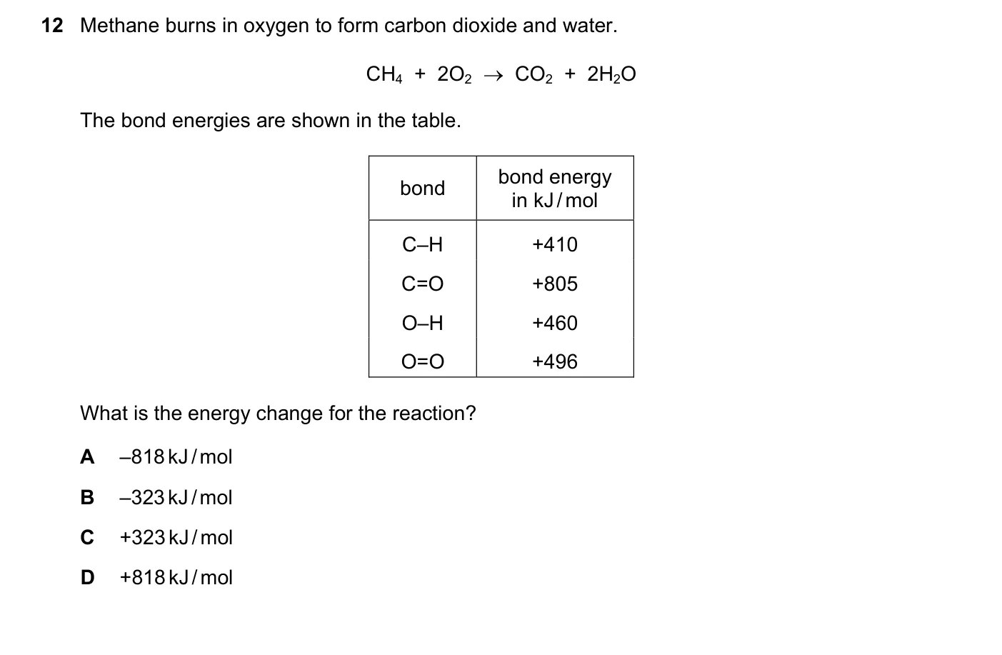 Question 12, March 2018, 0620 Paper 22