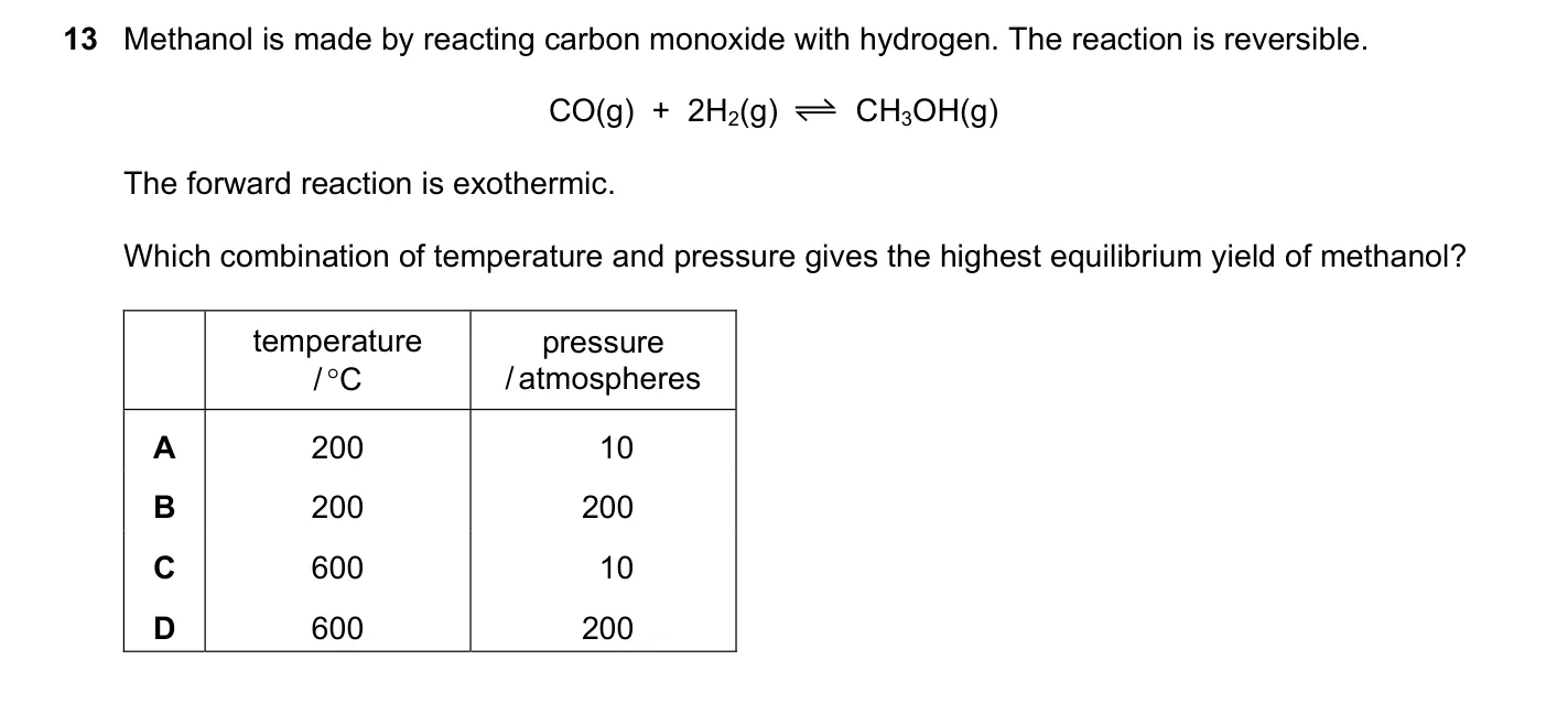 Question 13, March 2018, 0620 Paper 22