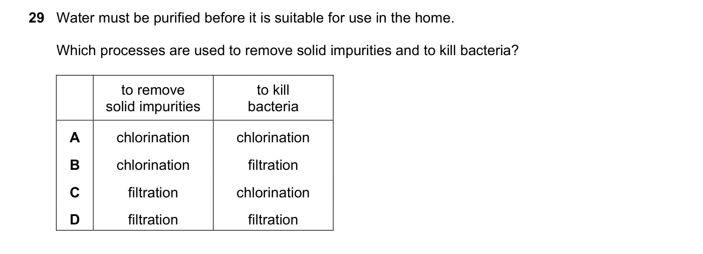 Question 29, March 2018, 0620 Paper 22