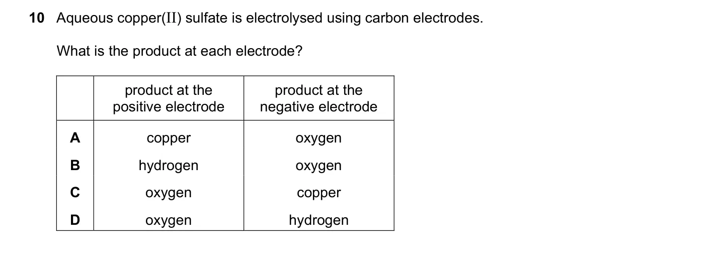 Question 10, November 2018, 0620 Paper 21