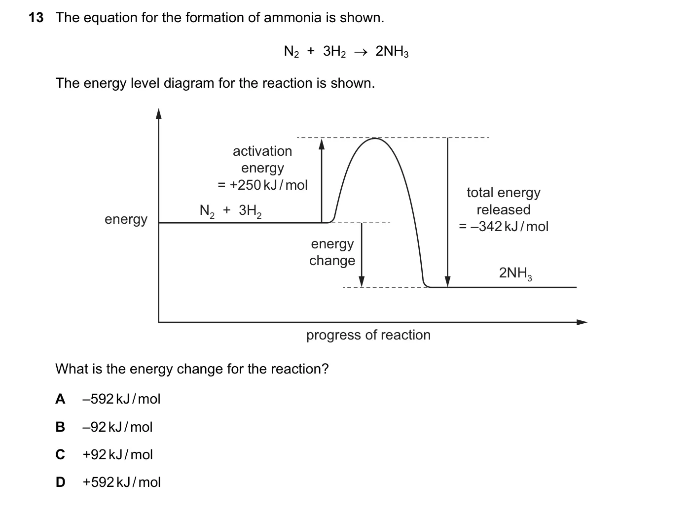 Question 13, November 2018, 0620 Paper 21