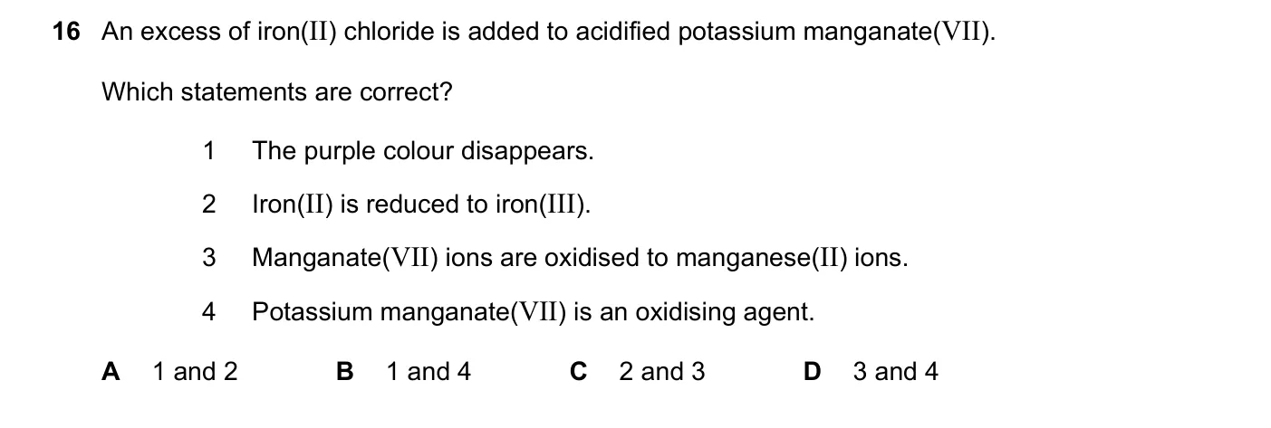 Question 16, November 2018, 0620 Paper 21