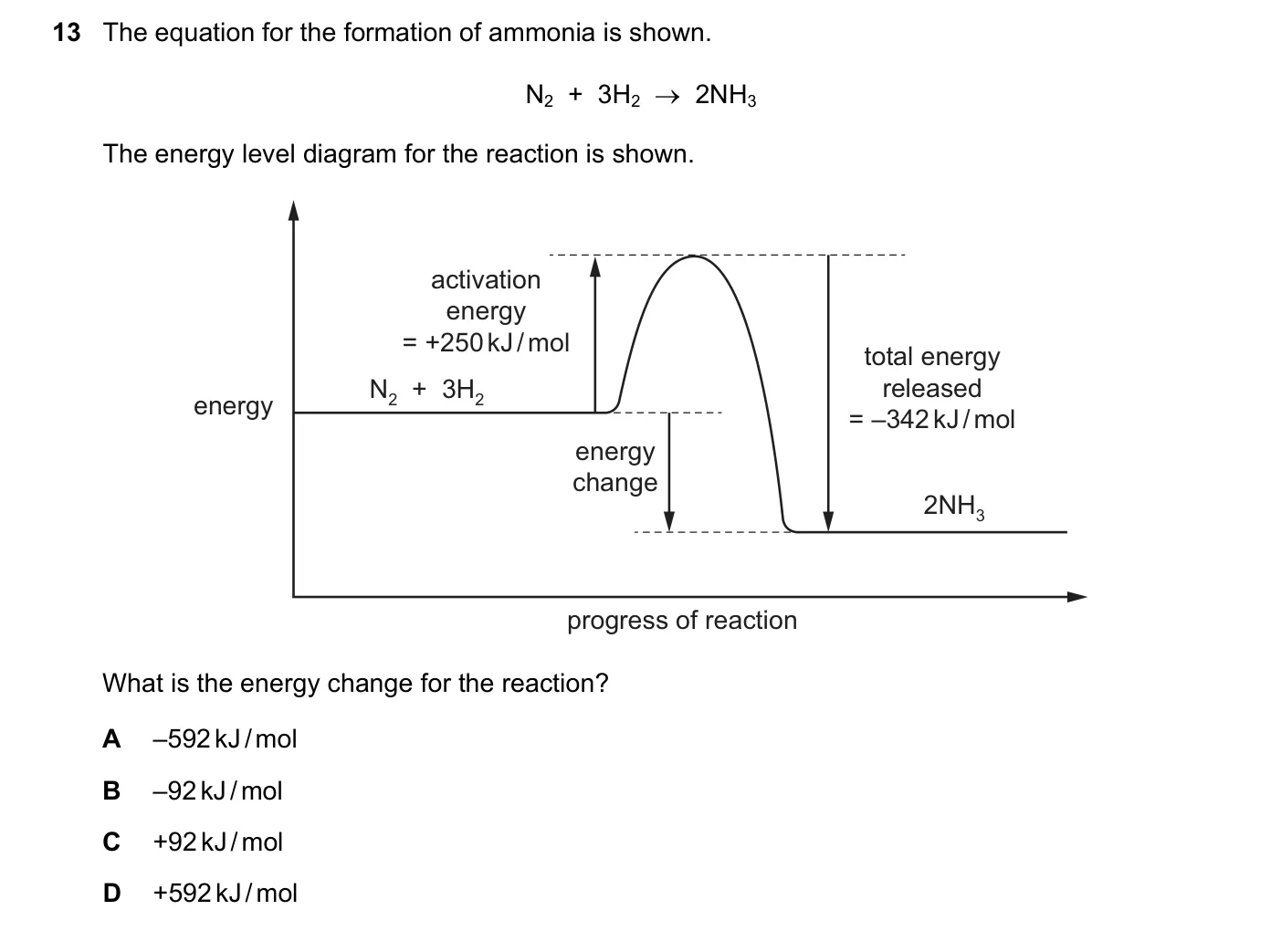 Question 13, November 2018, 0620 Paper 22
