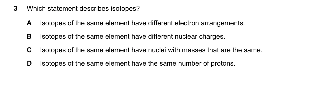 Question 3, November 2018, 0620 Paper 23