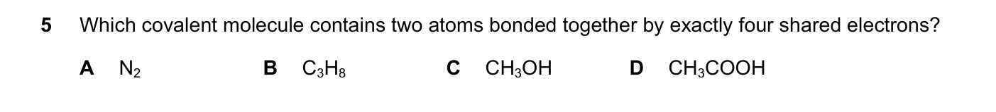 Question 5, November 2018, 0620 Paper 23