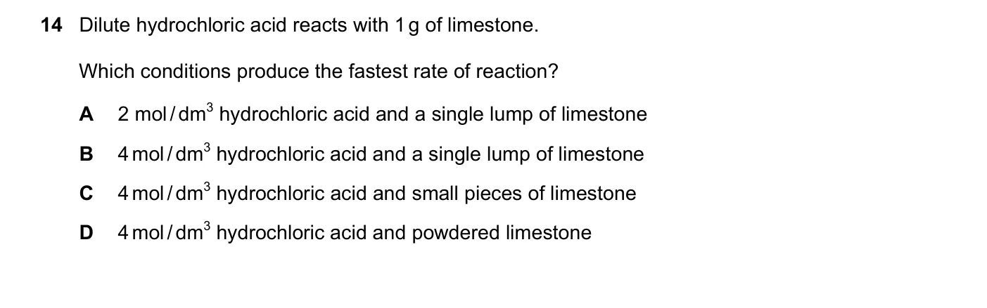 Question 14, November 2018, 0620 Paper 23