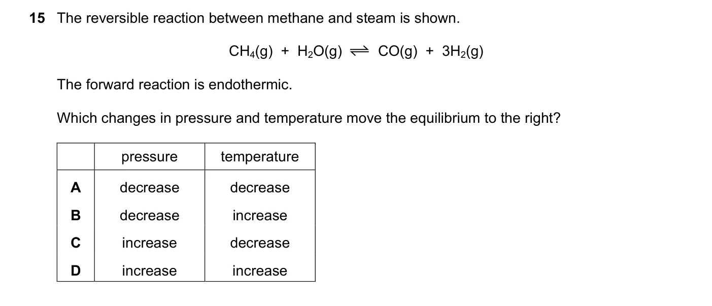 Question 15, November 2018, 0620 Paper 23