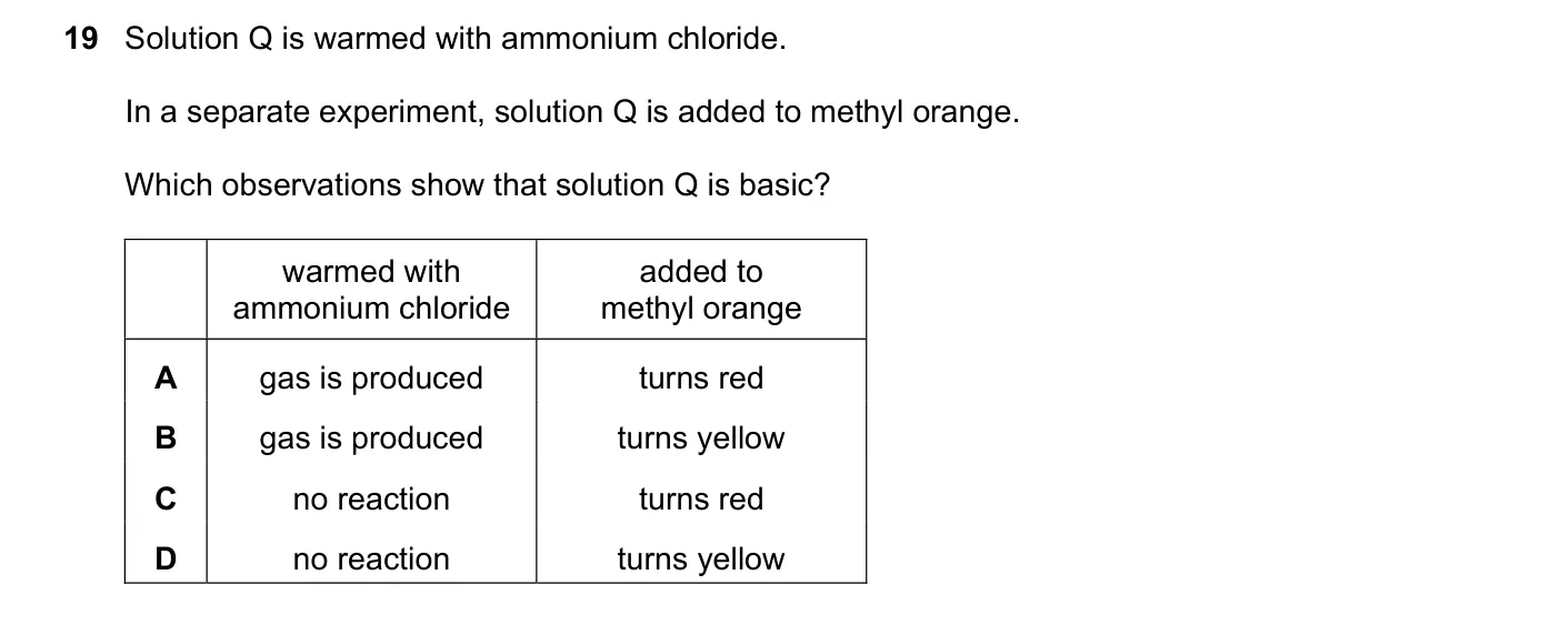 Question 19, November 2018, 0620 Paper 23