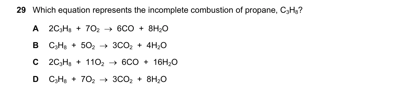 Question 29, November 2018, 0620 Paper 23