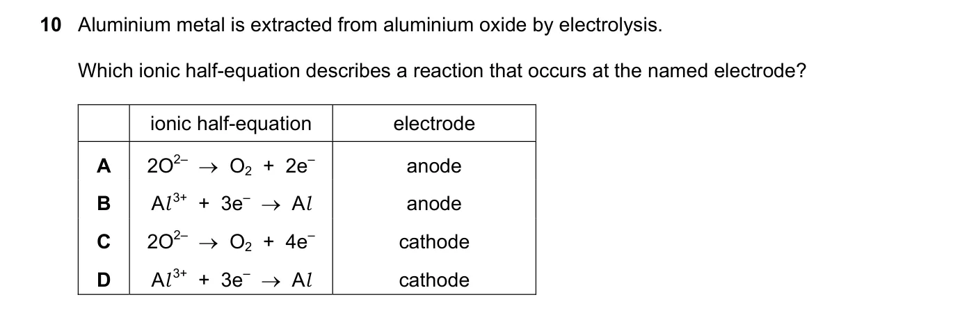 Question 10, June 2019, 0620 Paper 21