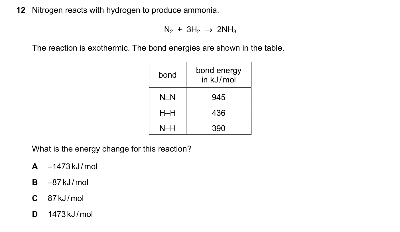 Question 12, June 2019, 0620 Paper 21