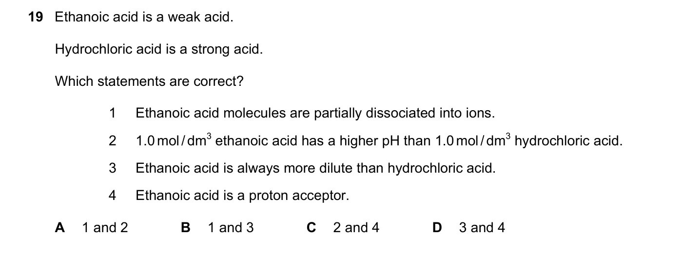 Question 19, June 2019, 0620 Paper 21