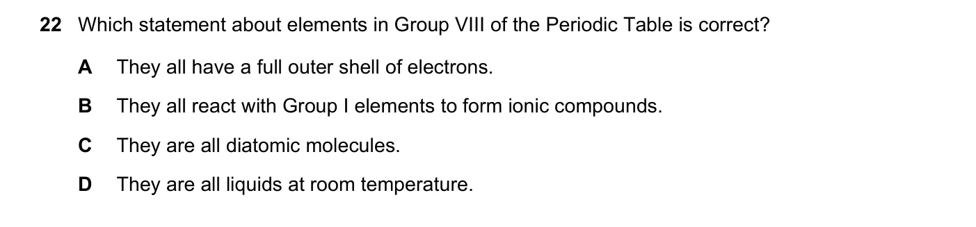 Question 22, June 2019, 0620 Paper 21