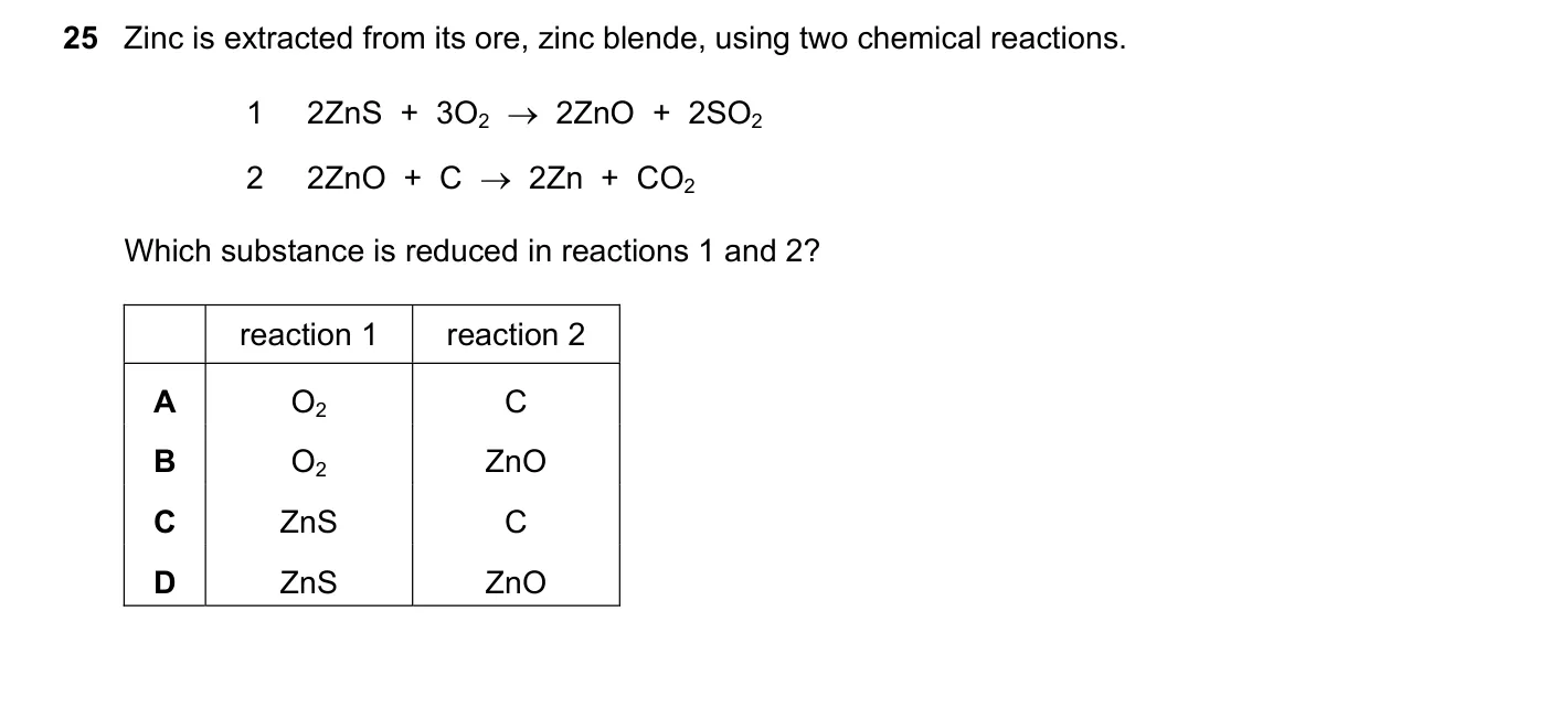 Question 25, June 2019, 0620 Paper 21