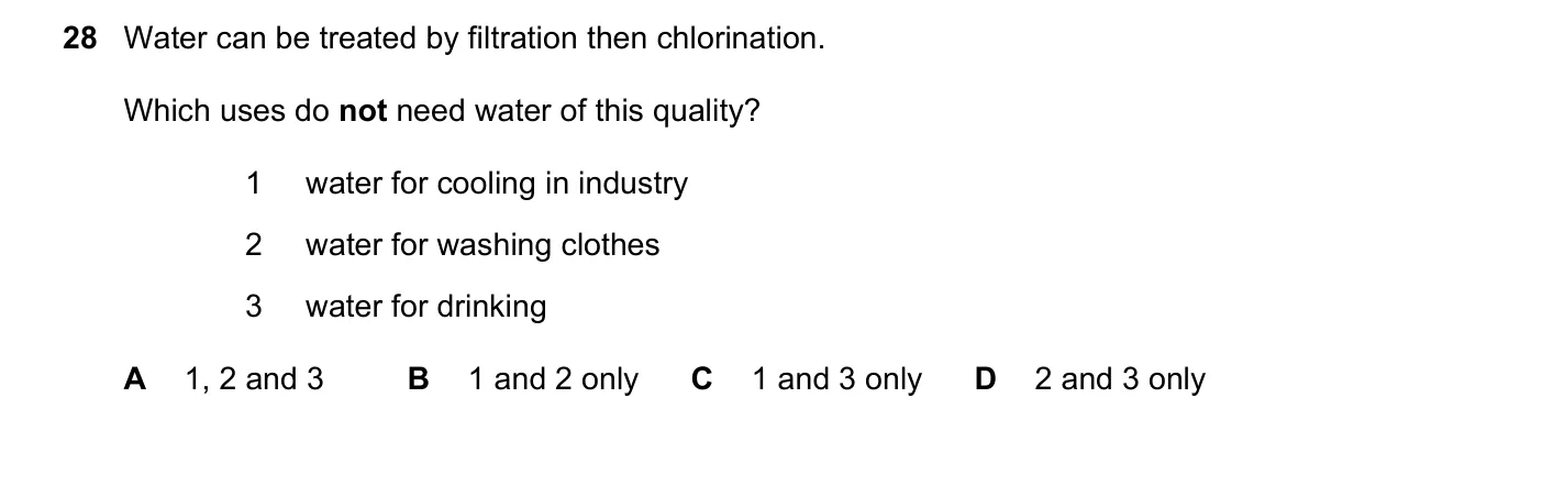 Question 28, June 2019, 0620 Paper 21