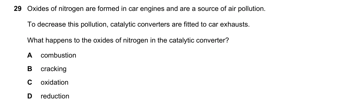 Question 29, June 2019, 0620 Paper 21