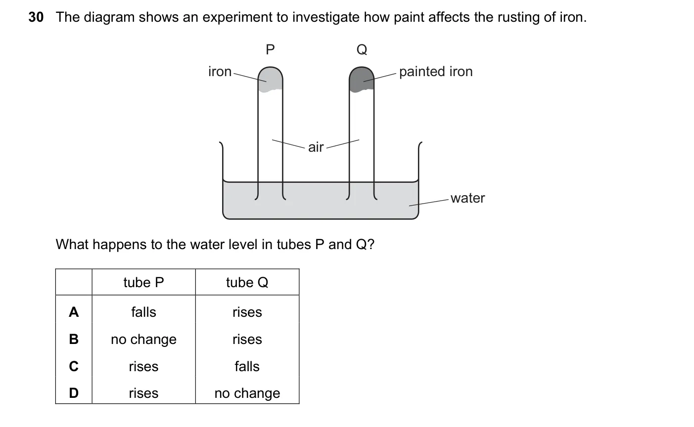 Question 30, June 2019, 0620 Paper 21