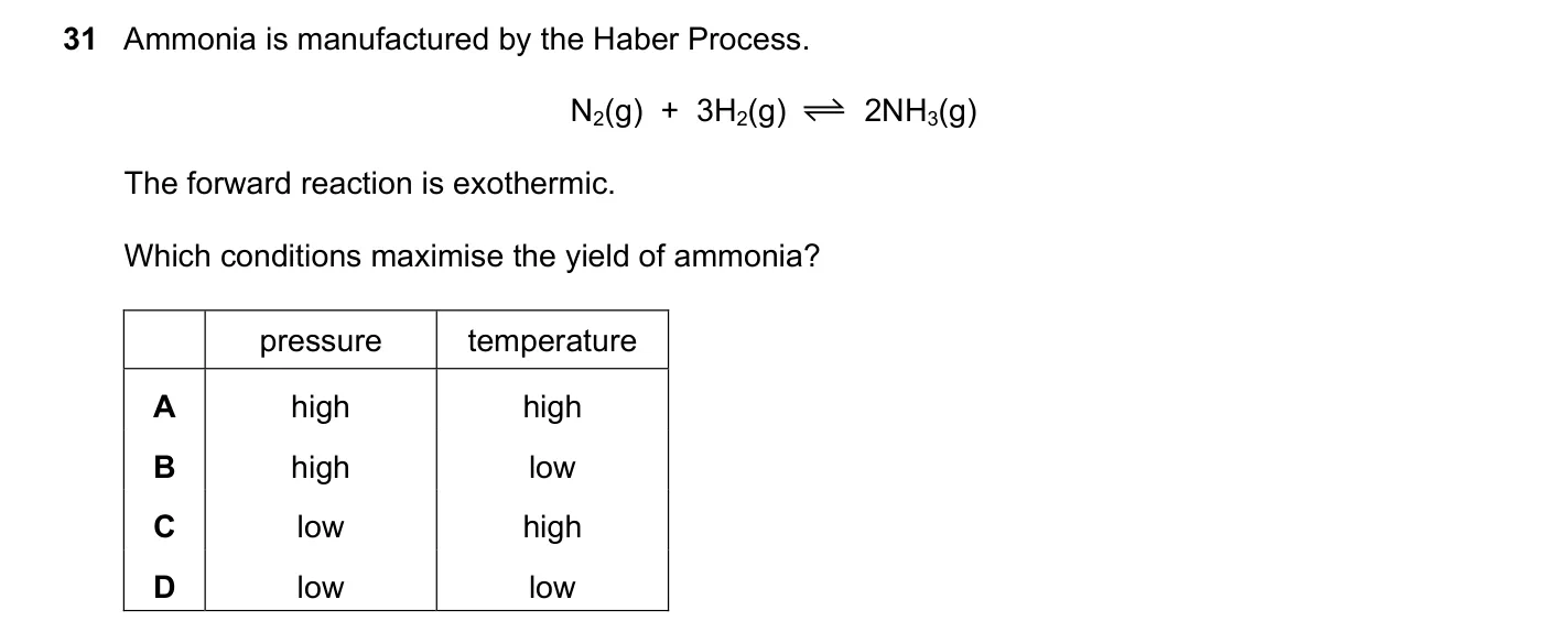 Question 31, June 2019, 0620 Paper 21