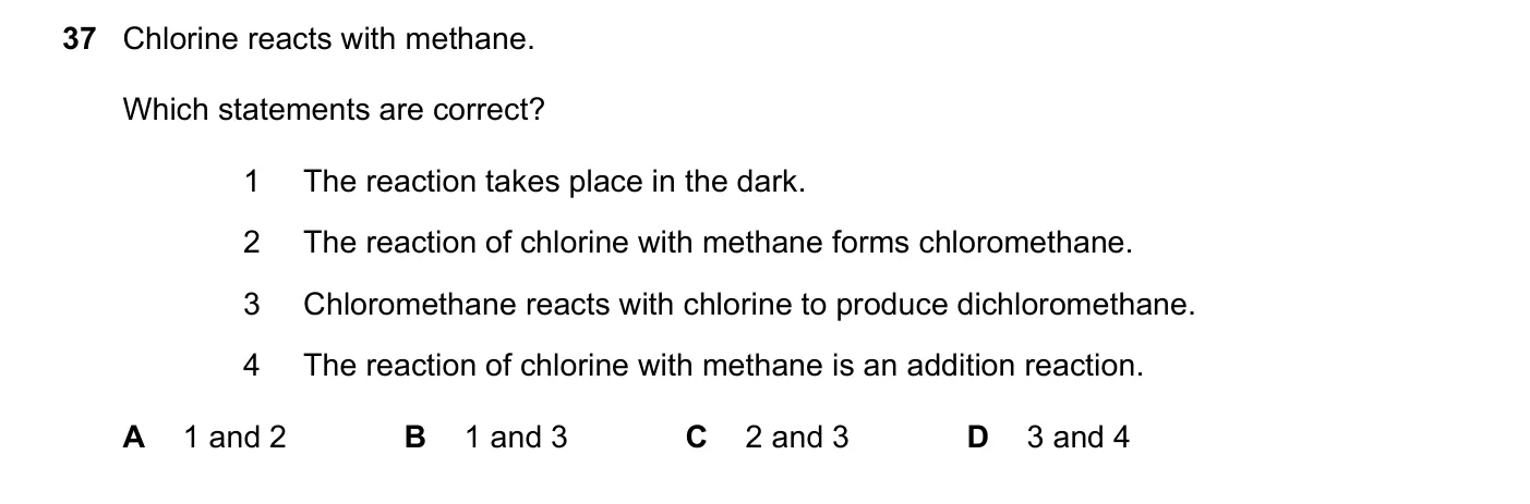 Question 37, June 2019, 0620 Paper 21