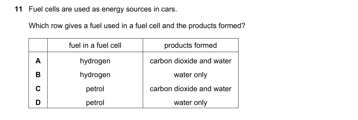 Question 11, June 2019, 0620 Paper 22