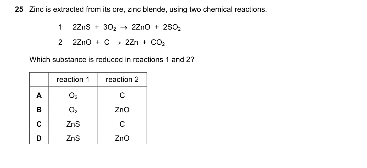 Question 25, June 2019, 0620 Paper 22